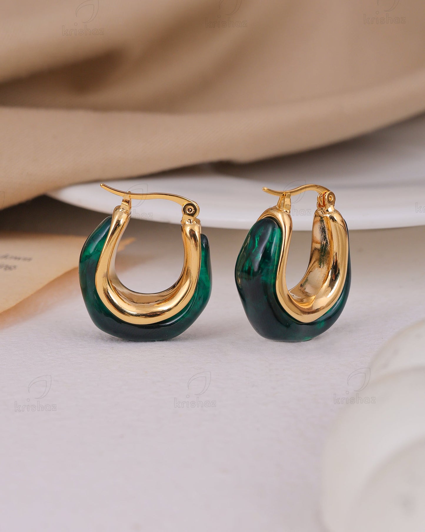 Sylvie Fashionable Hoop Earrings