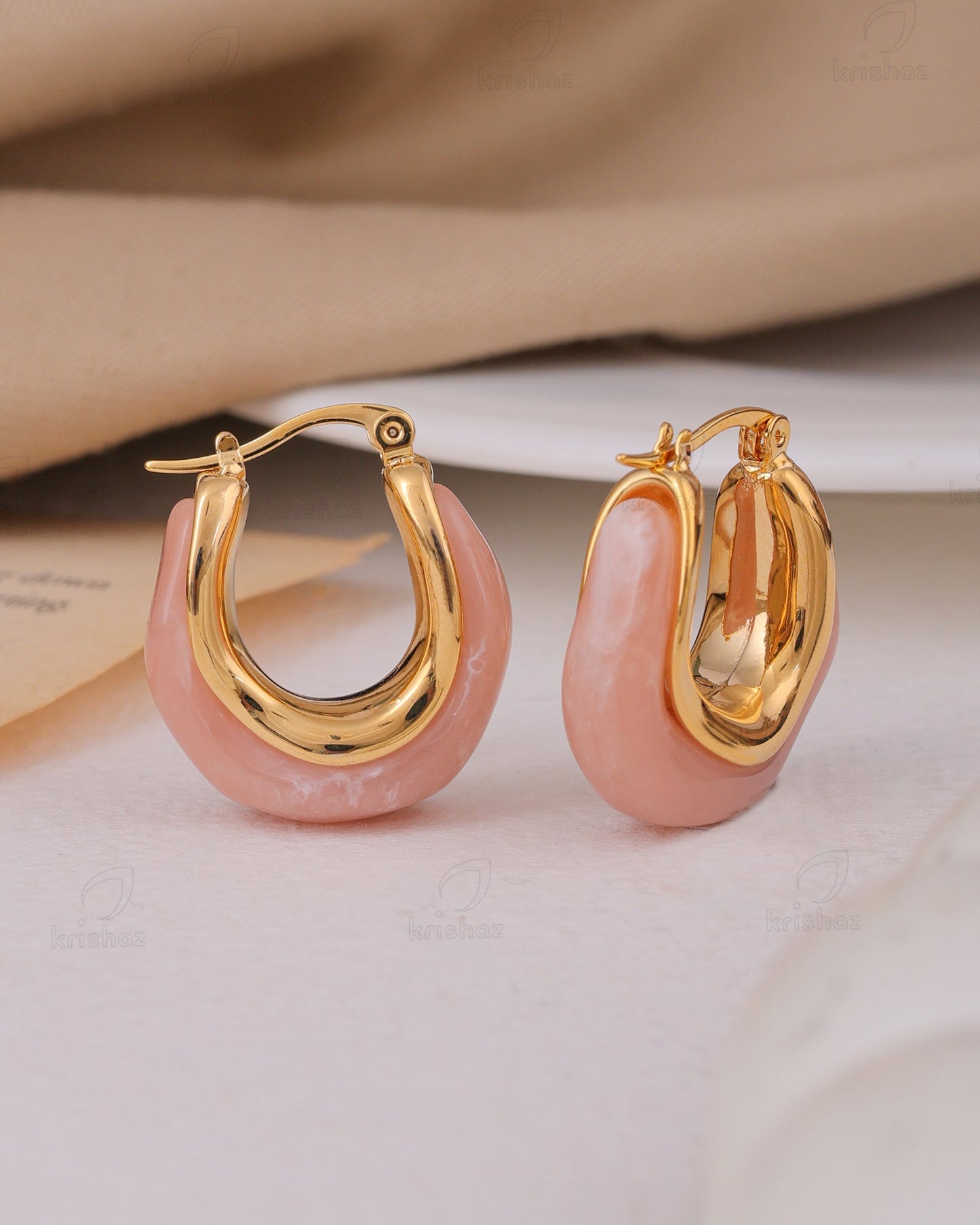 Sylvie Fashionable Hoop Earrings