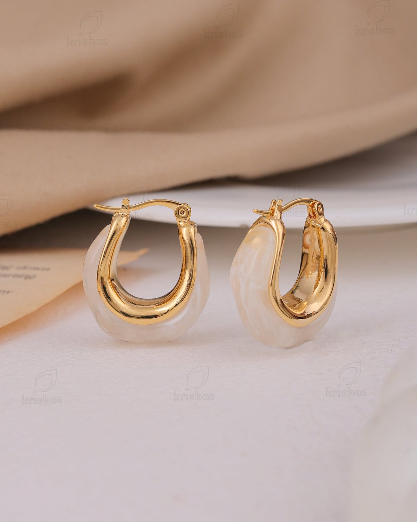 Sylvie Fashionable Hoop Earrings