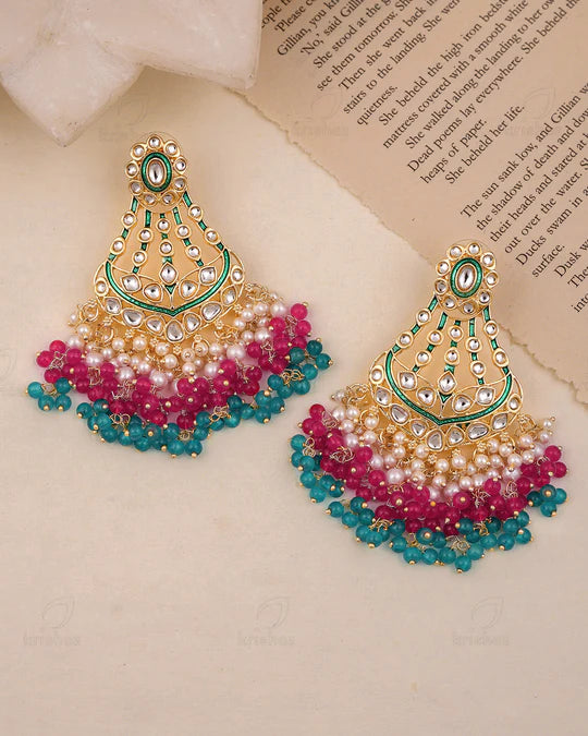 Aadvik Kundan Dangler Earrings