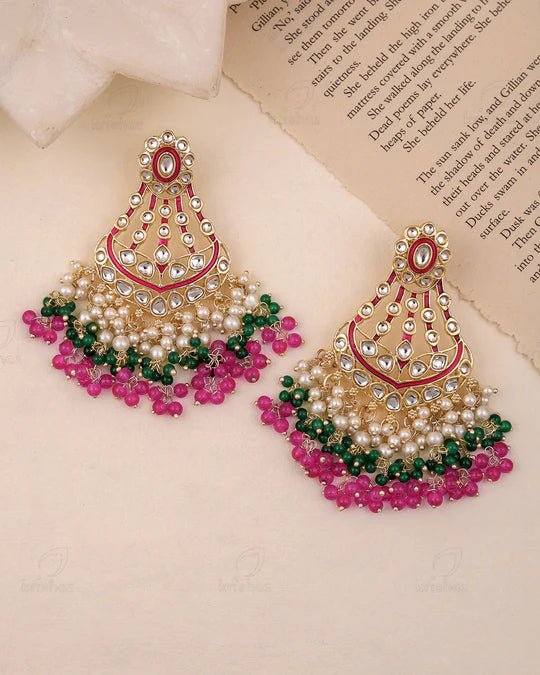 Aadvik Kundan Dangler Earrings