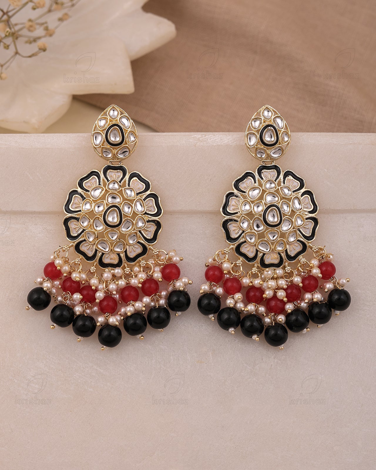Muskan Kundan Dangle Earrings