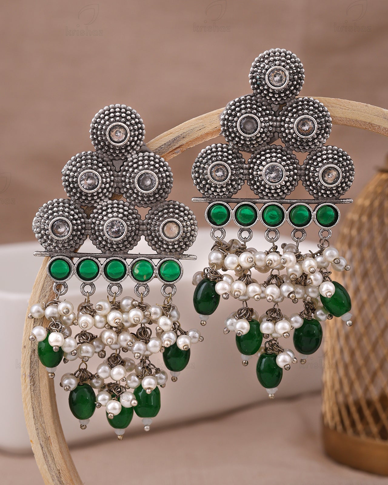 Trishna Ethnic Dangler Earrings