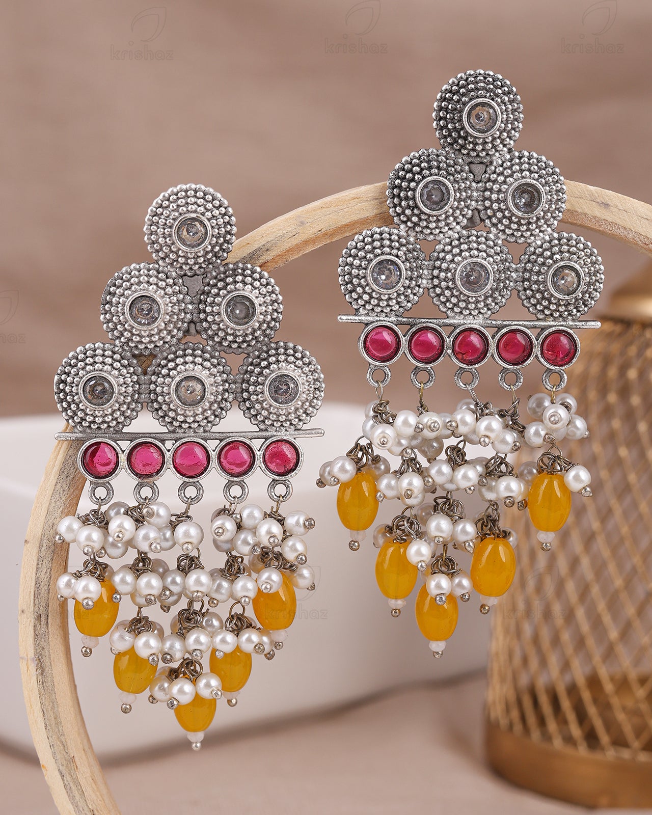 Trishna Ethnic Dangler Earrings