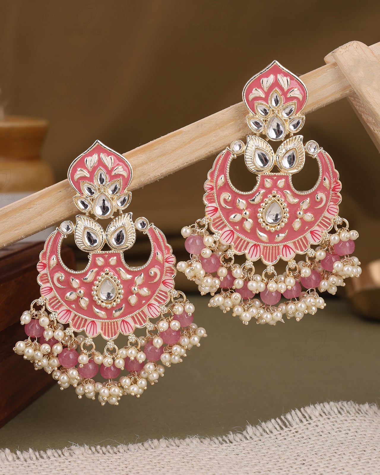 Aashita Kundan Dangler Earrings