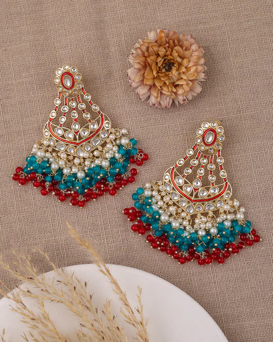 Aadvik Kundan Dangler Earrings