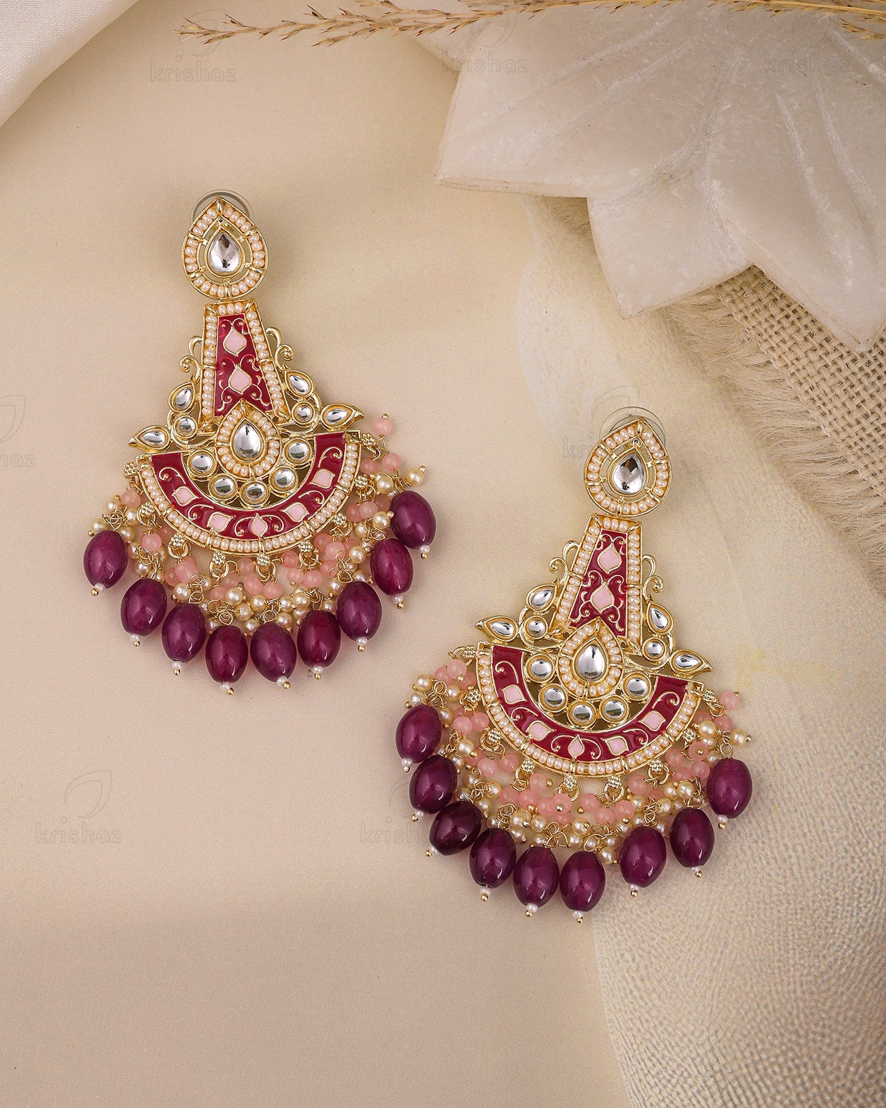 Niyati Kundan Dangler Earrings
