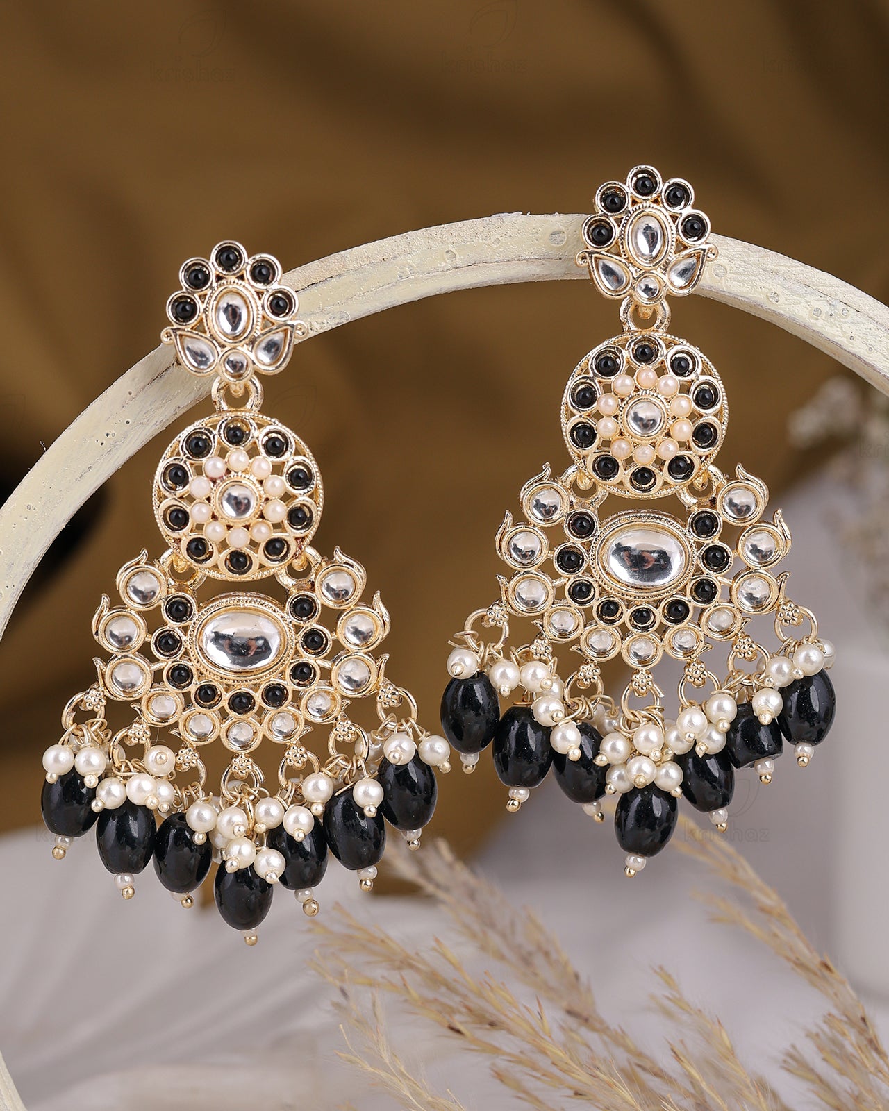 Sanaya Kundan Dangler Earrings