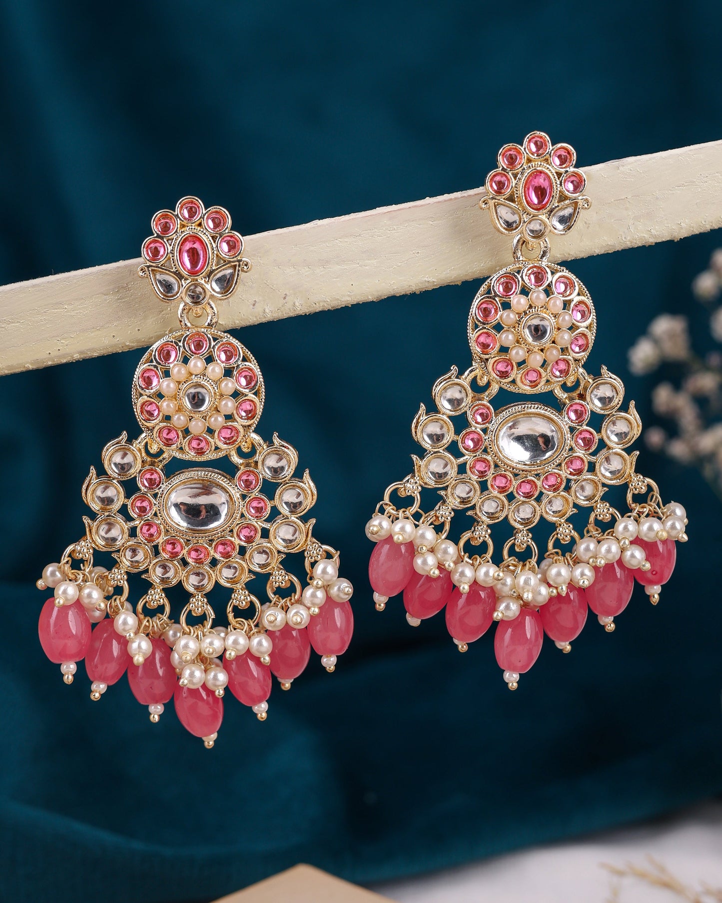 Sanaya Kundan Dangler Earrings