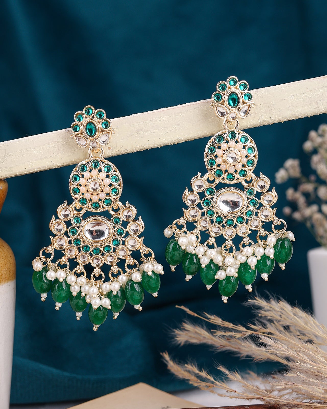 Sanaya Kundan Dangler Earrings