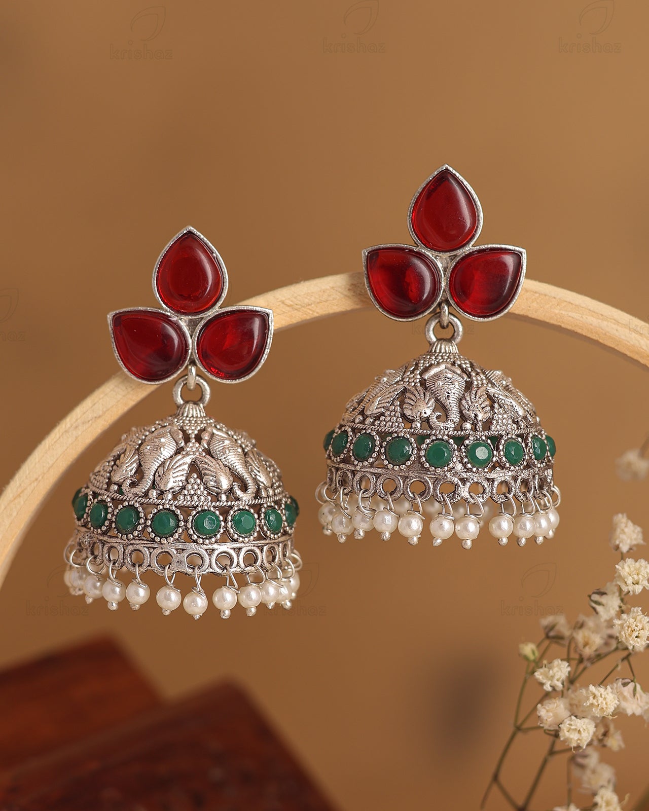 Mayuksh Jhumki Earrings