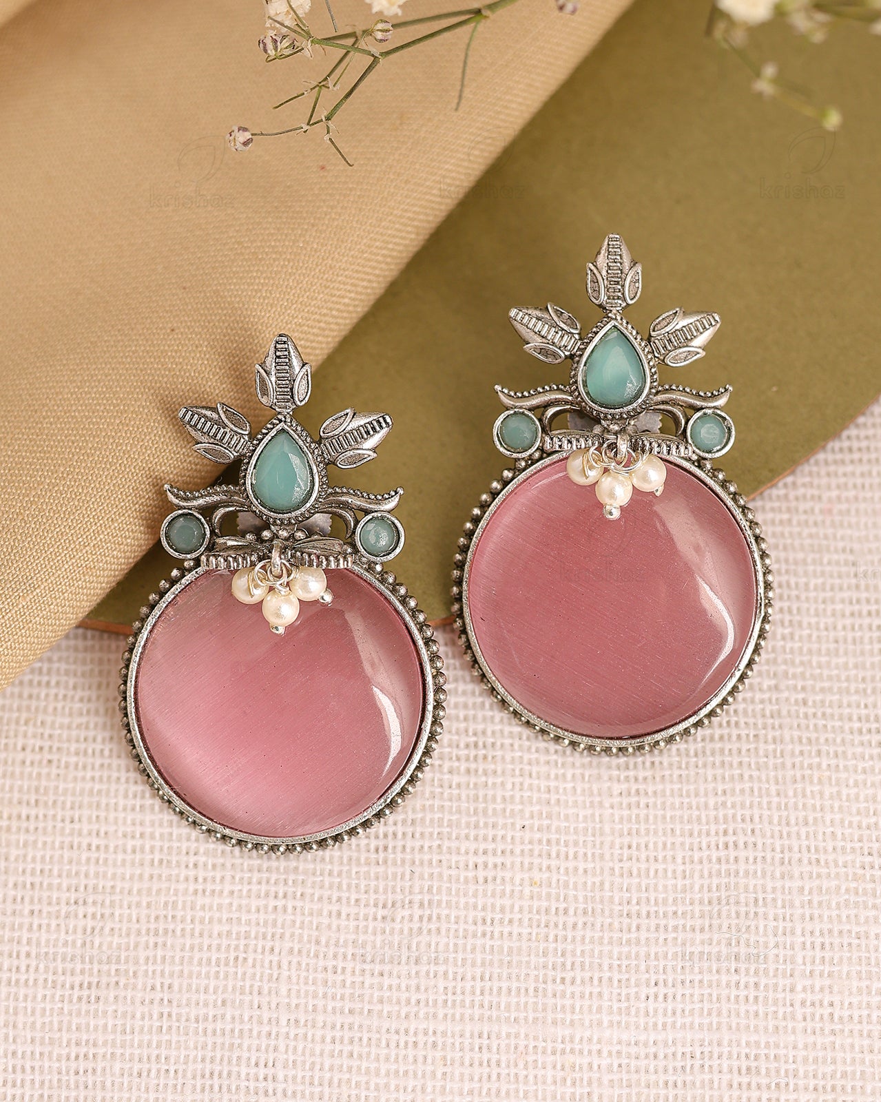 Olive Stud Earrings