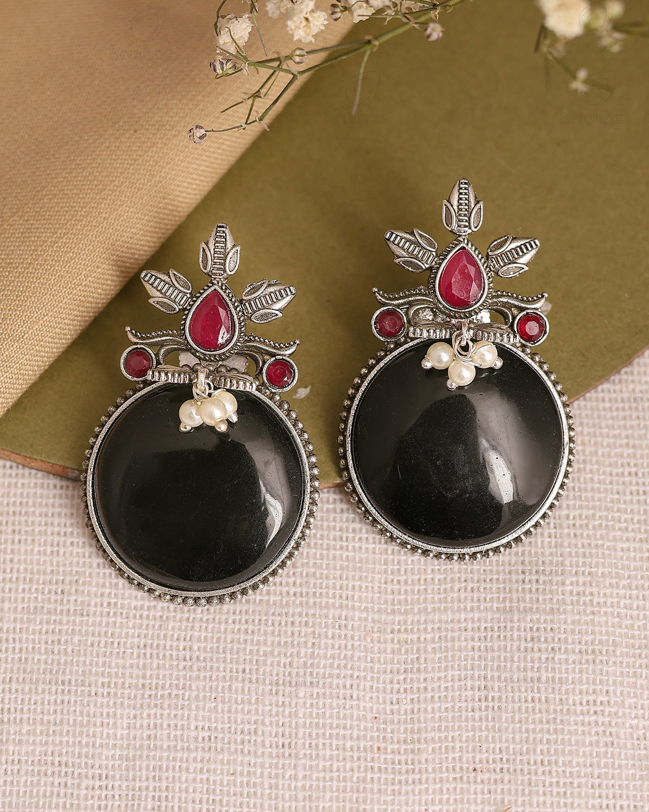 Olive Stud Earrings