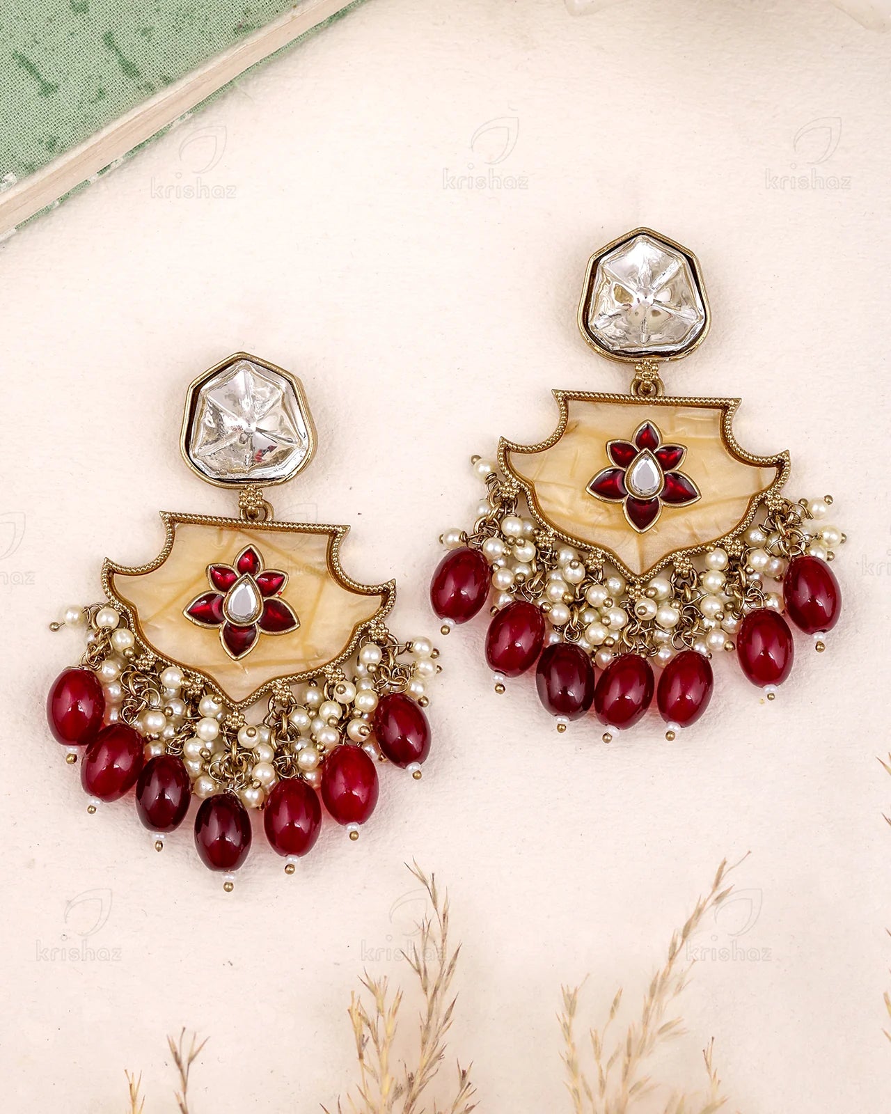Pratigya Kundan Dangler Earrings