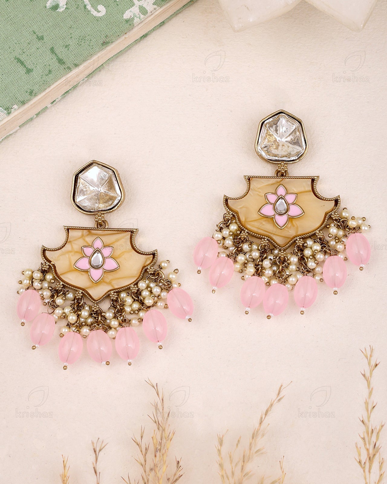 Pratigya Kundan Dangler Earrings