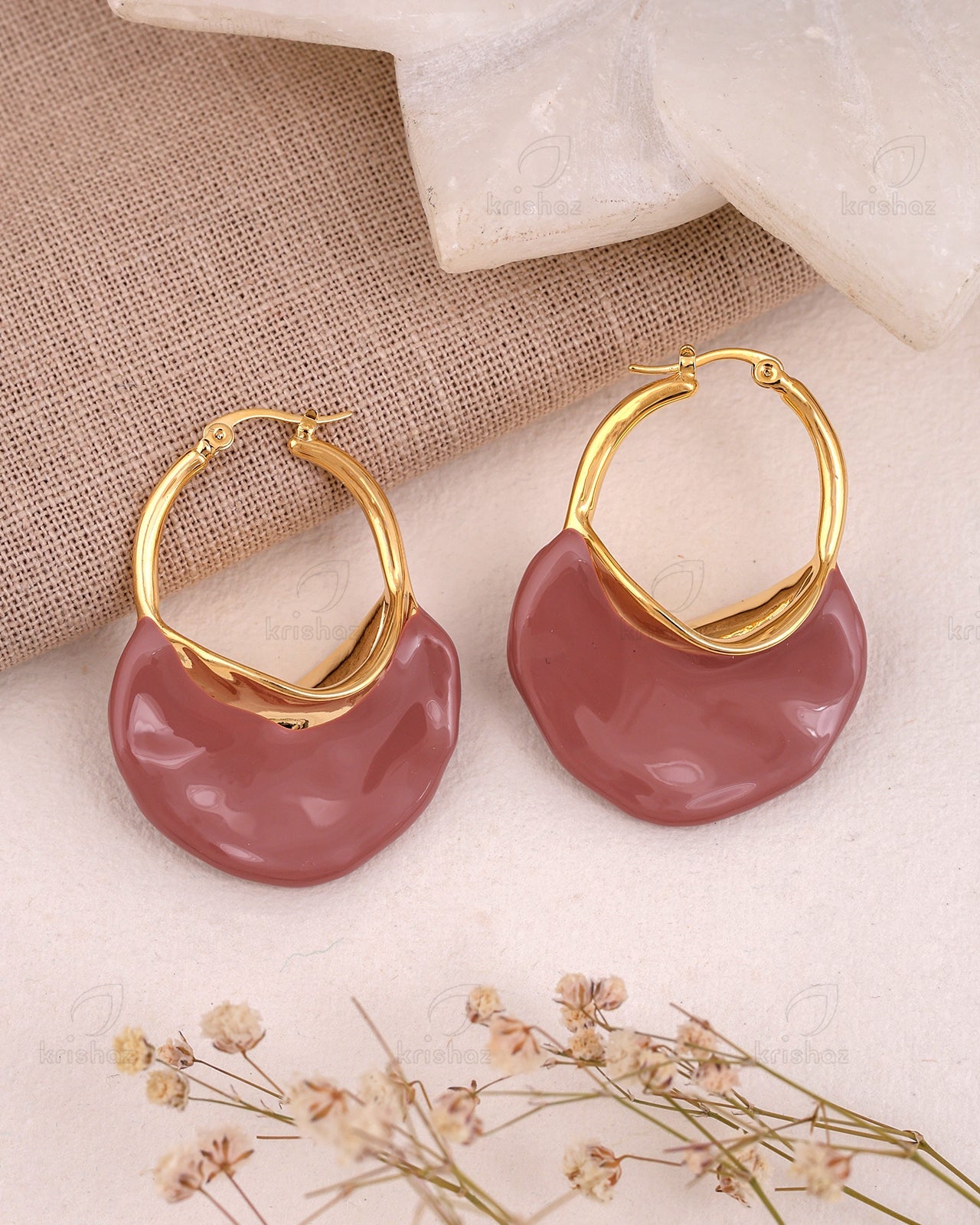 Serenity Fashionable Hoop Earrings