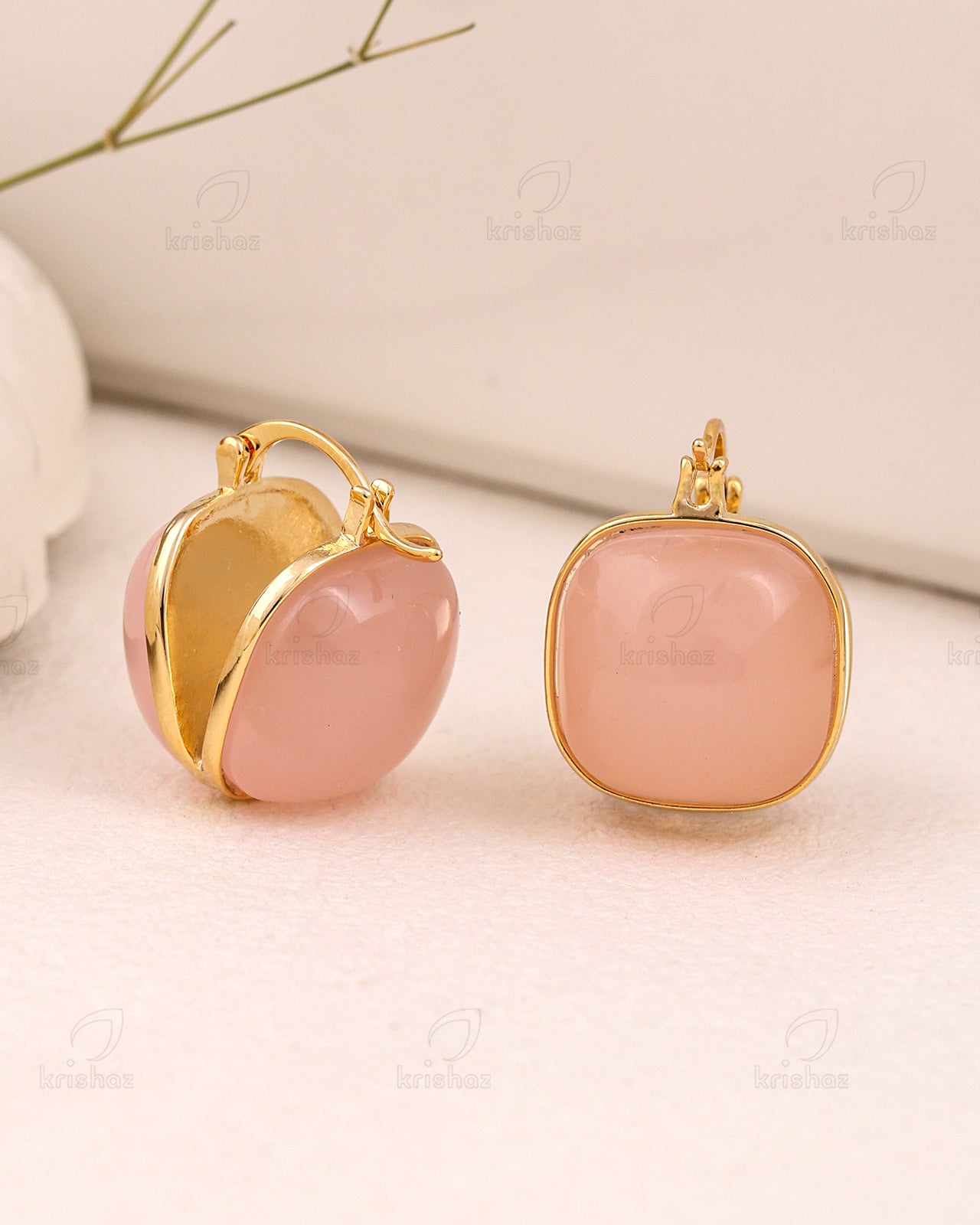 Pouch Fashionable Hoop Earrings
