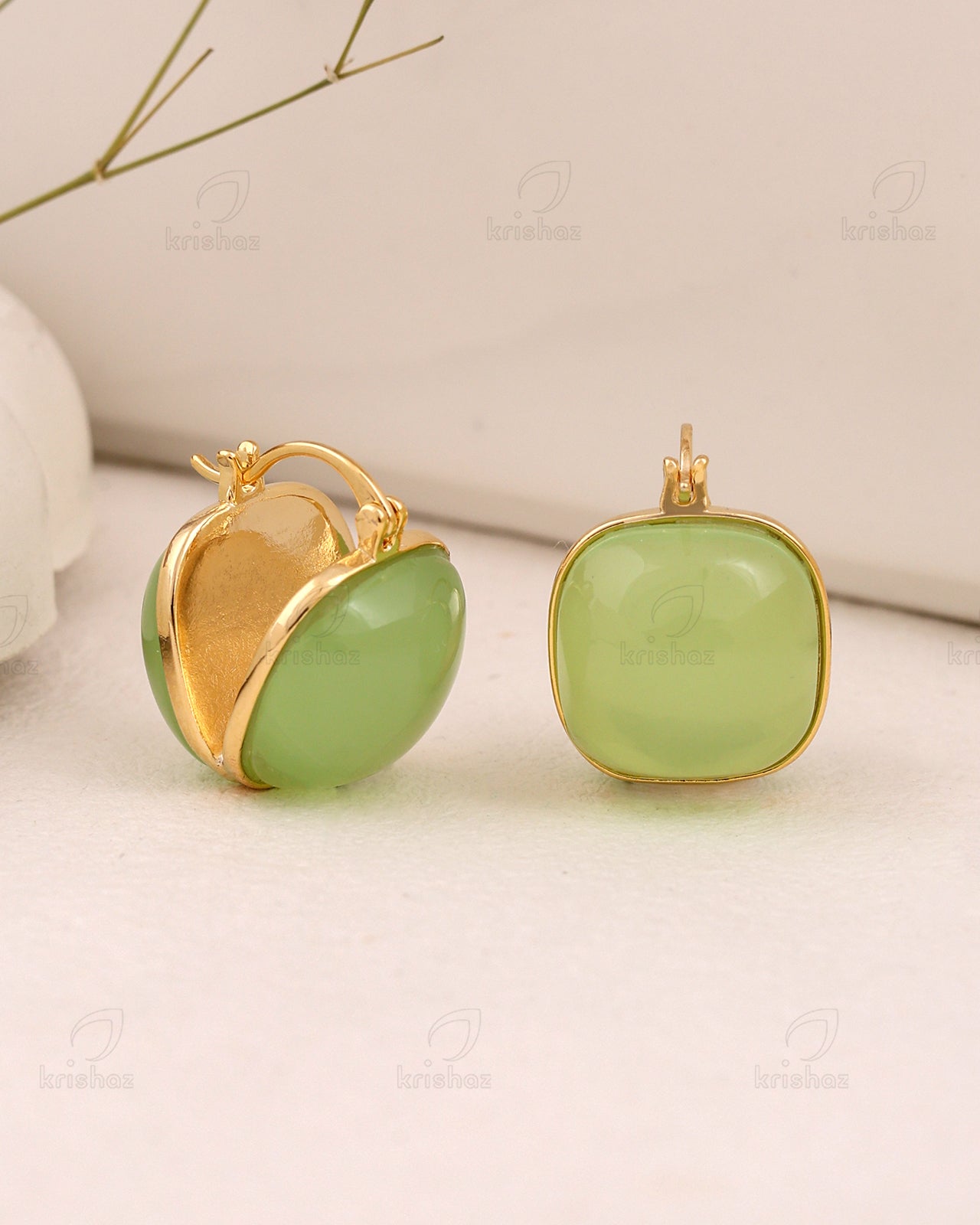 Pouch Fashionable Hoop Earrings