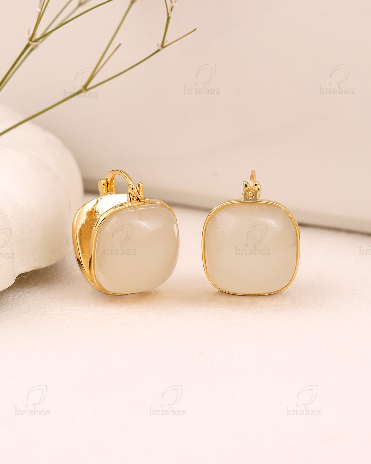 Pouch Fashionable Hoop Earrings