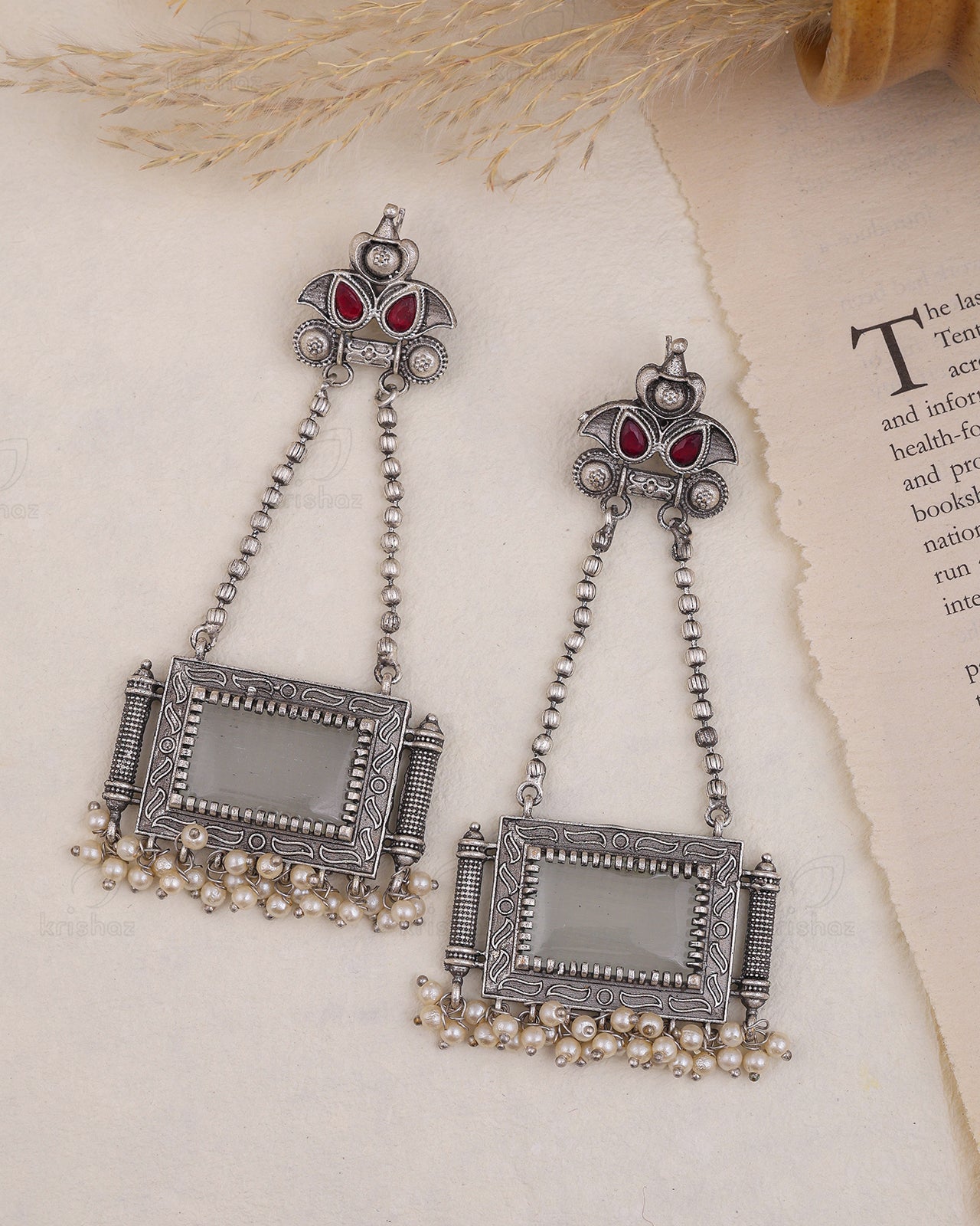 Vayam Long Dangler Earrings - wxo