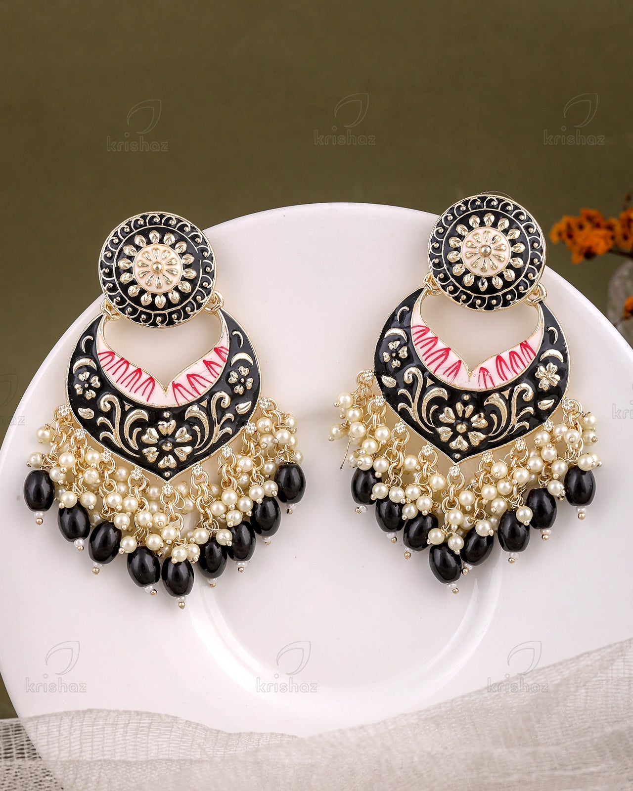 Pranjal Kundan Dangler Earrings