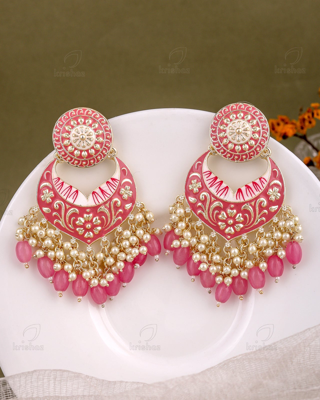 Pranjal Kundan Dangler Earrings