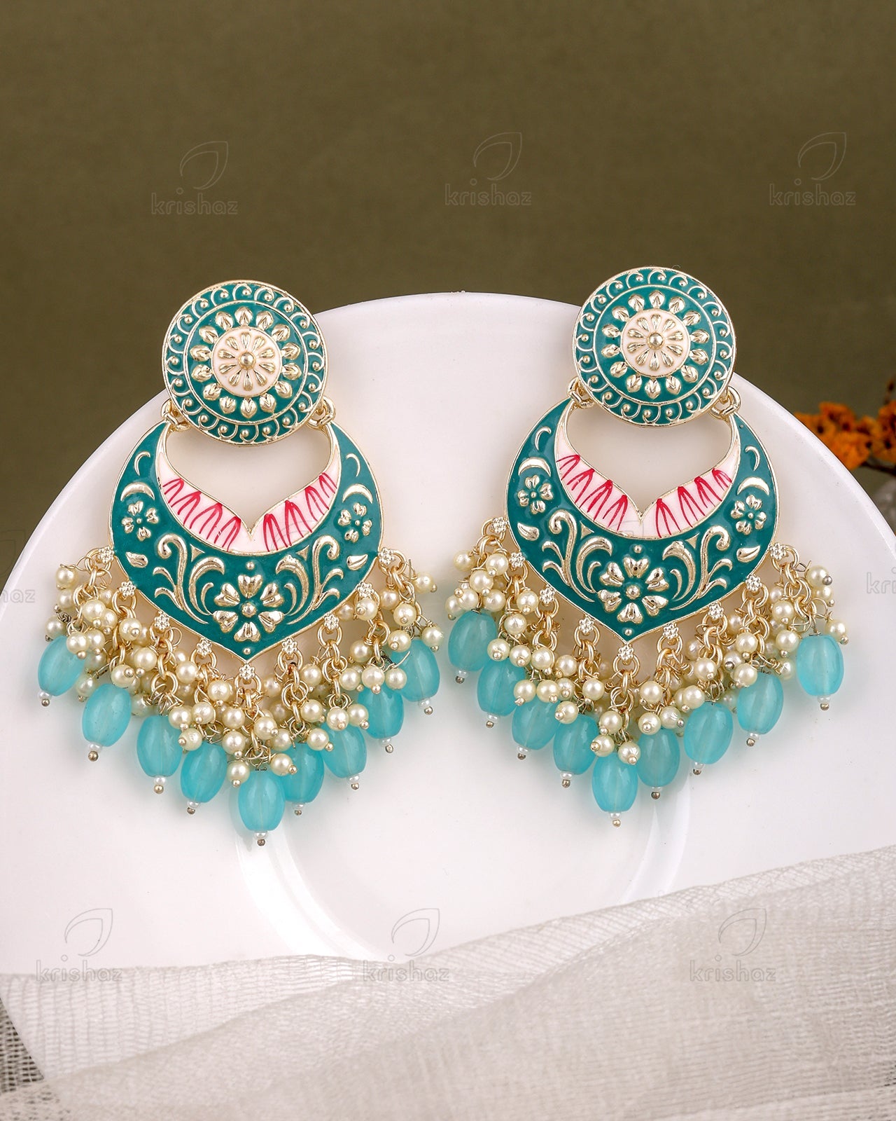 Pranjal Kundan Dangler Earrings
