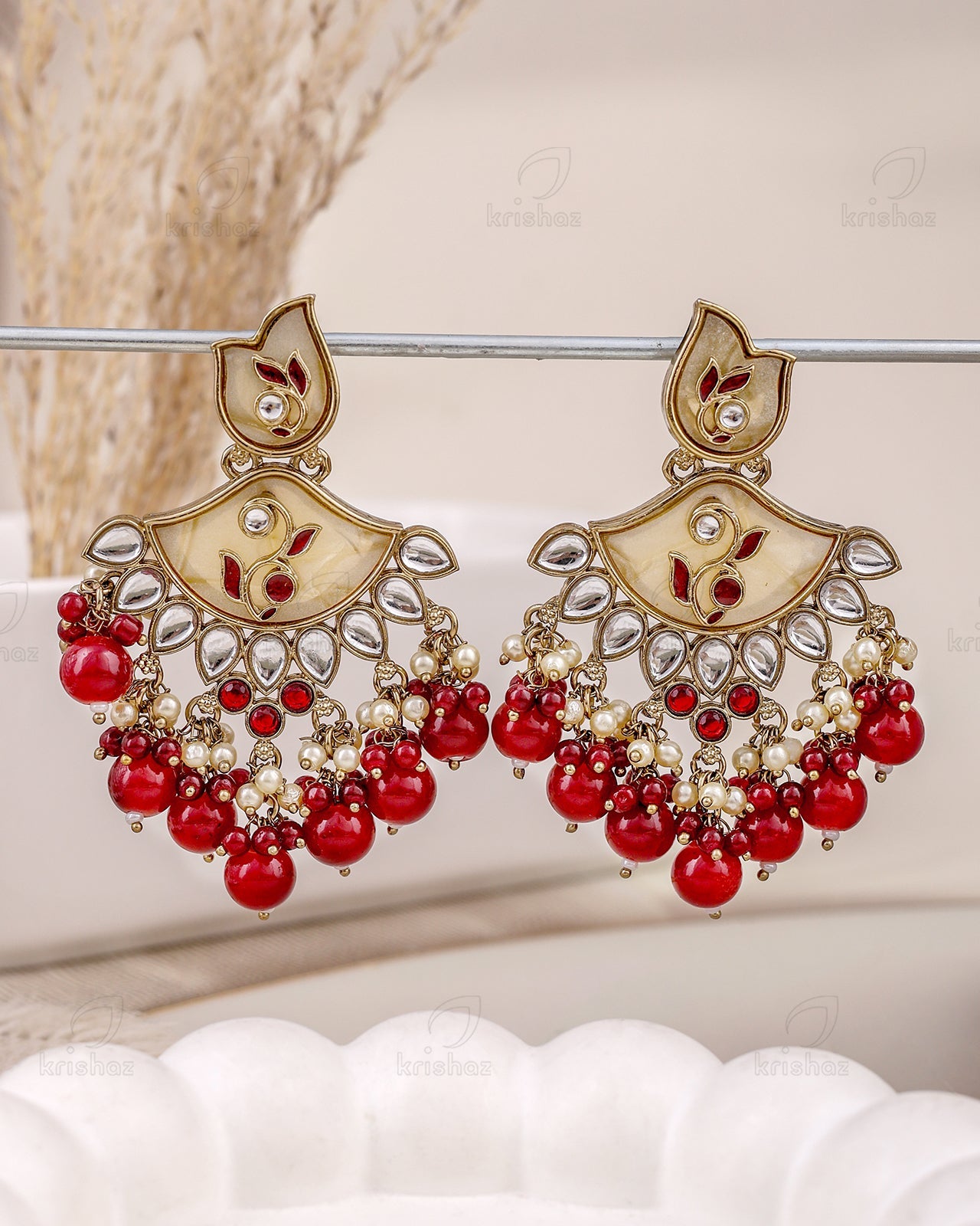 Nilima Kundan Dangler Earrings