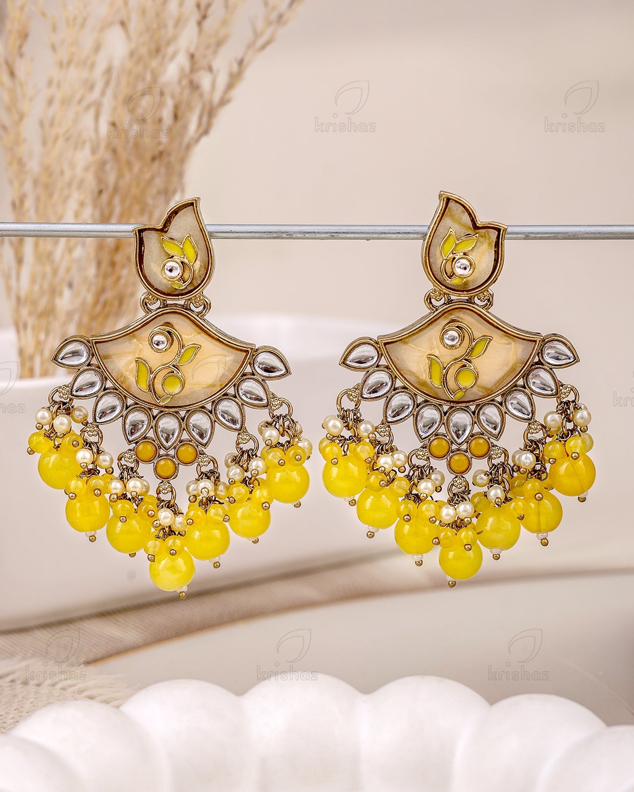 Nilima Kundan Dangler Earrings