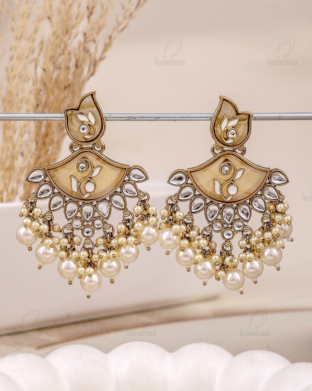 Nilima Kundan Dangler Earrings