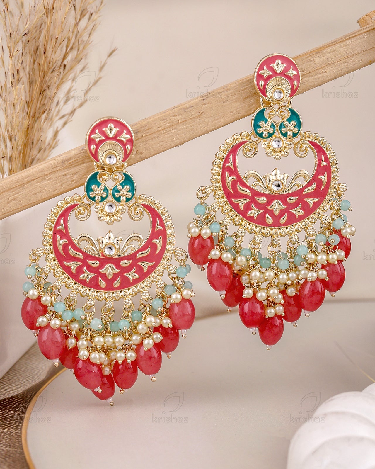 Vidushi Kundan Dangler Earrings