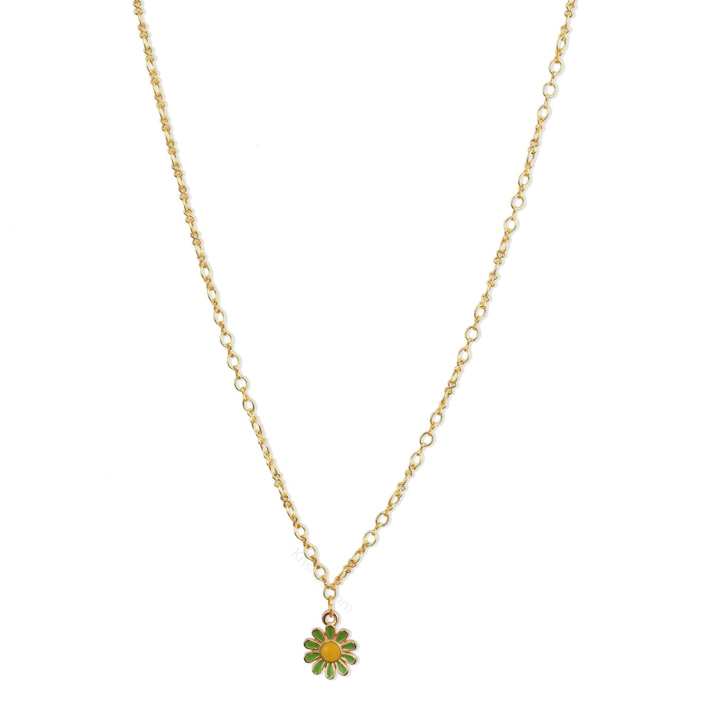 Gold Figure 8 Chain with Flower charms