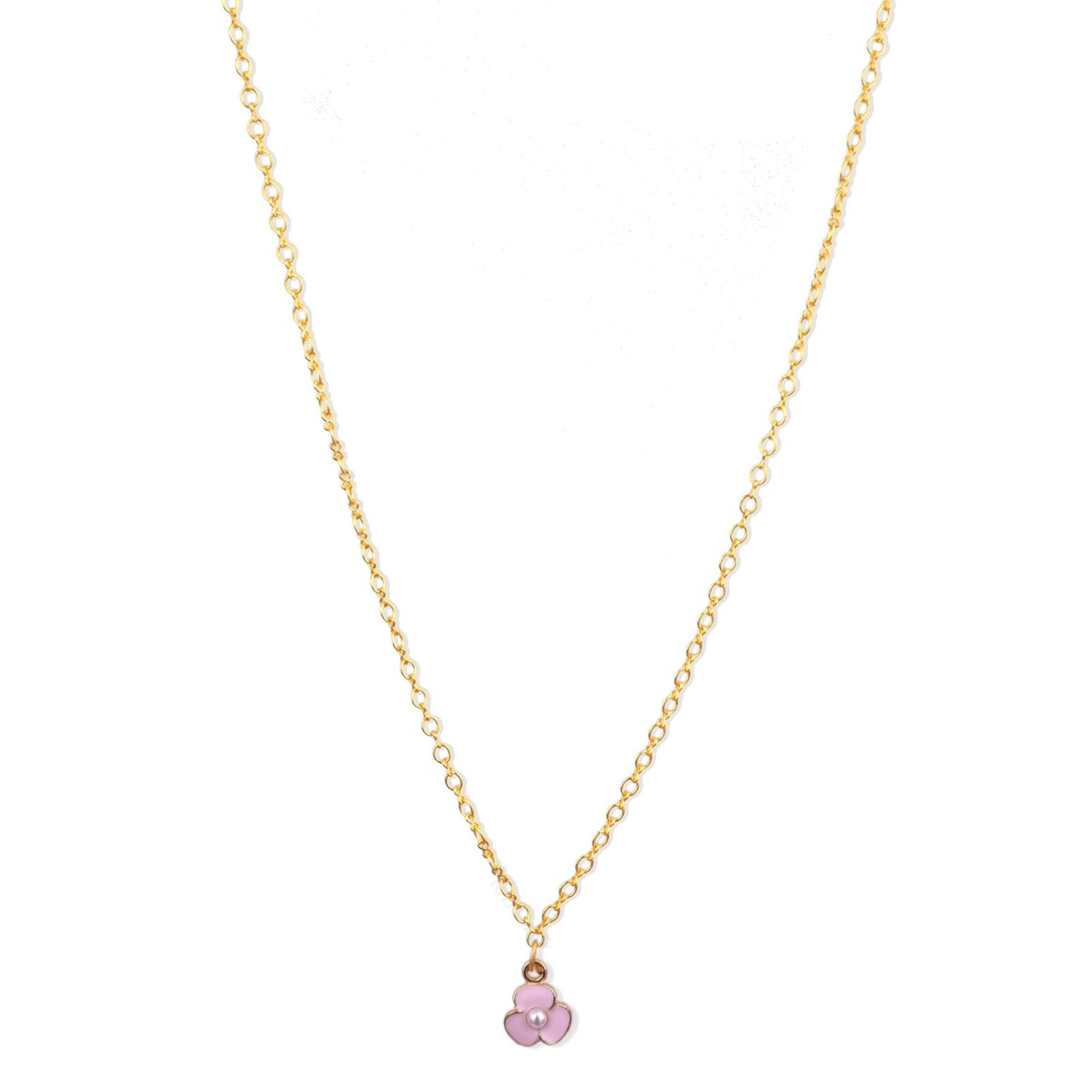 Gold Figure 8 Chain with Flower charms