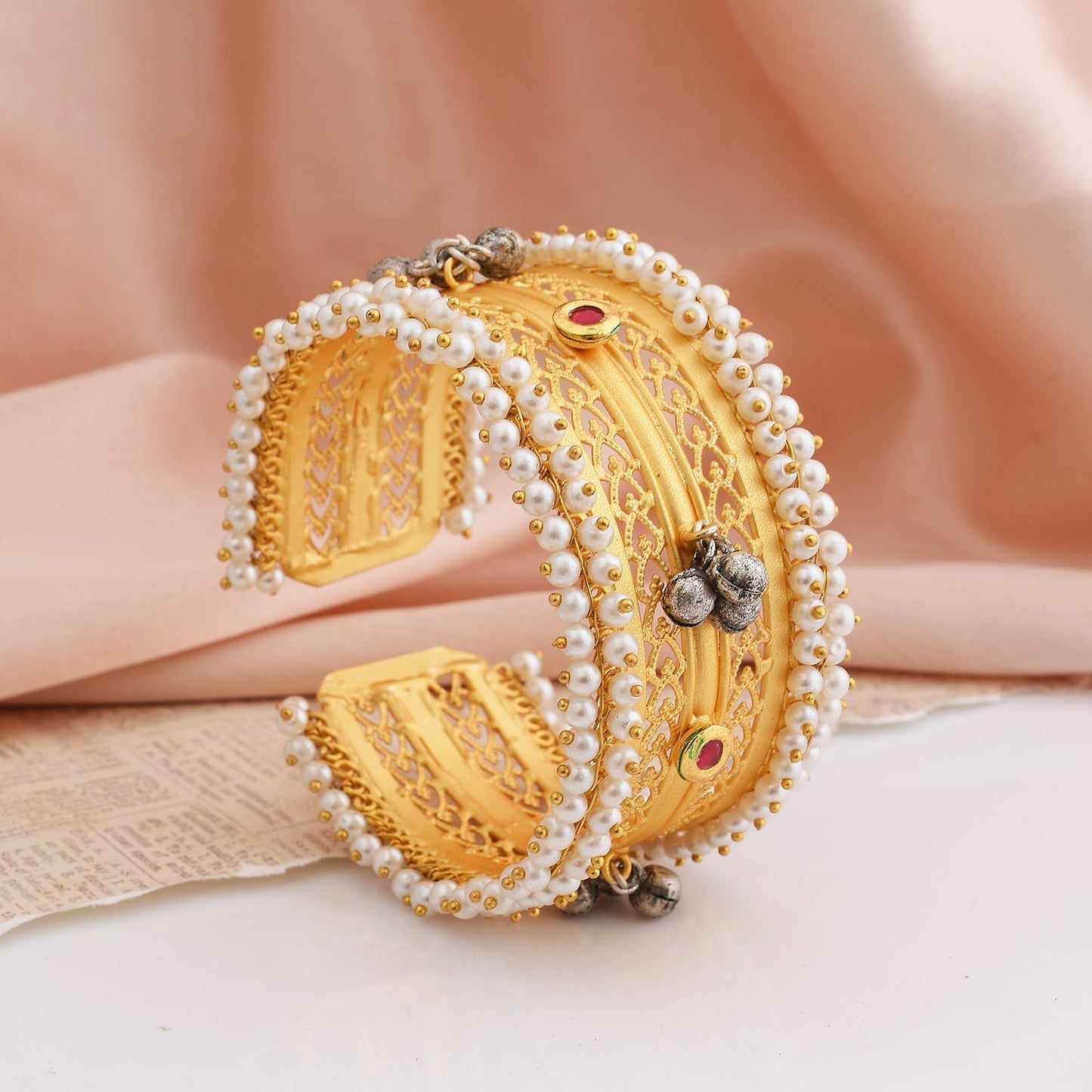Dhruvi One Piece Golden Bangle