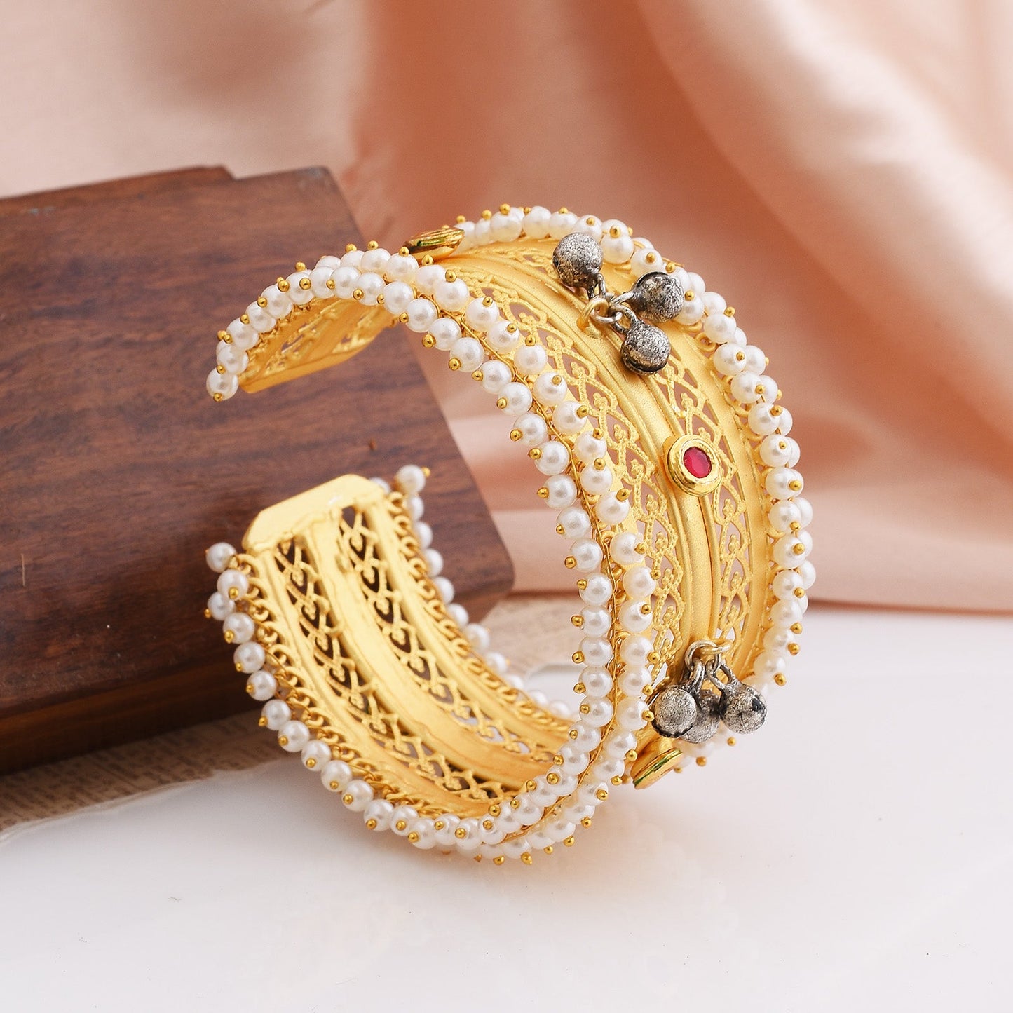Dhruvi One Piece Golden Bangle