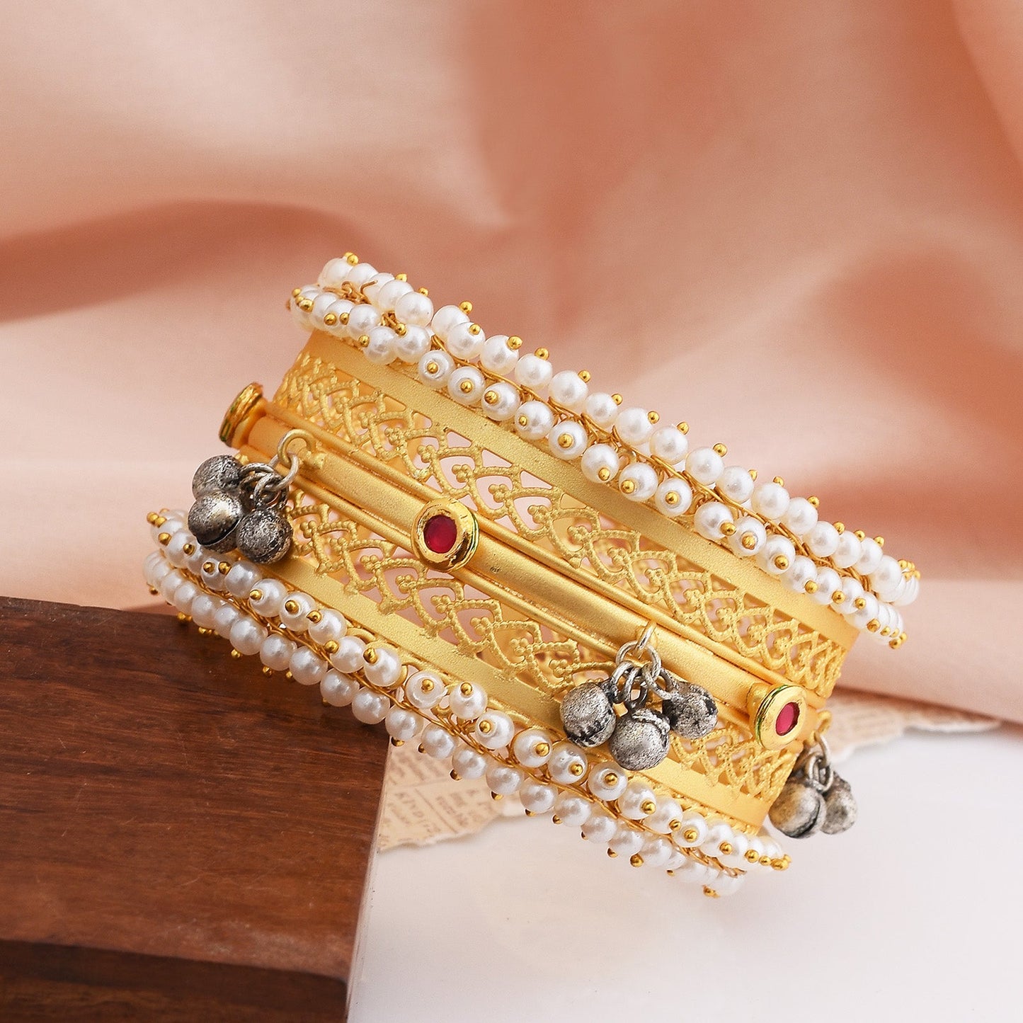 Dhruvi One Piece Golden Bangle