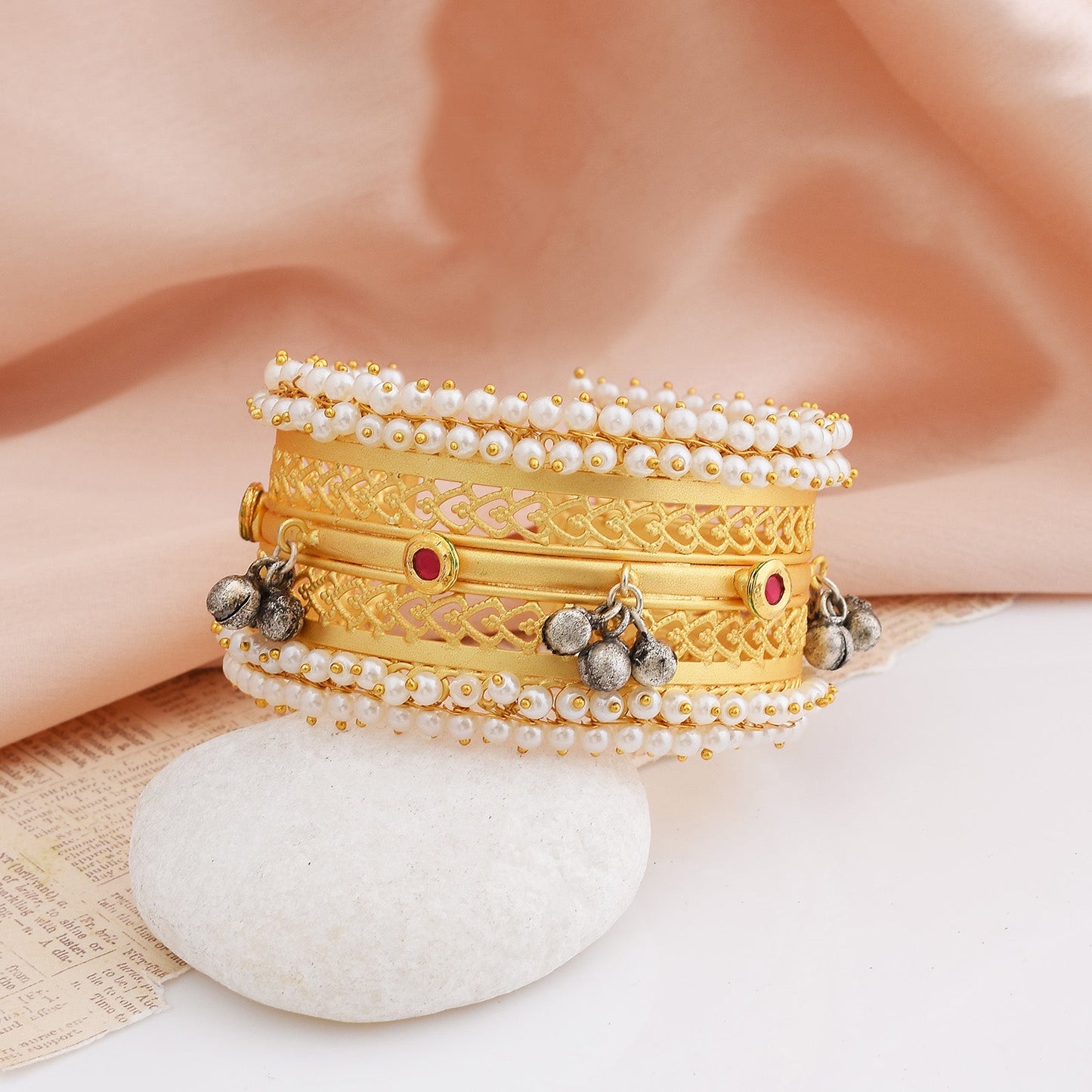 Dhruvi One Piece Golden Bangle