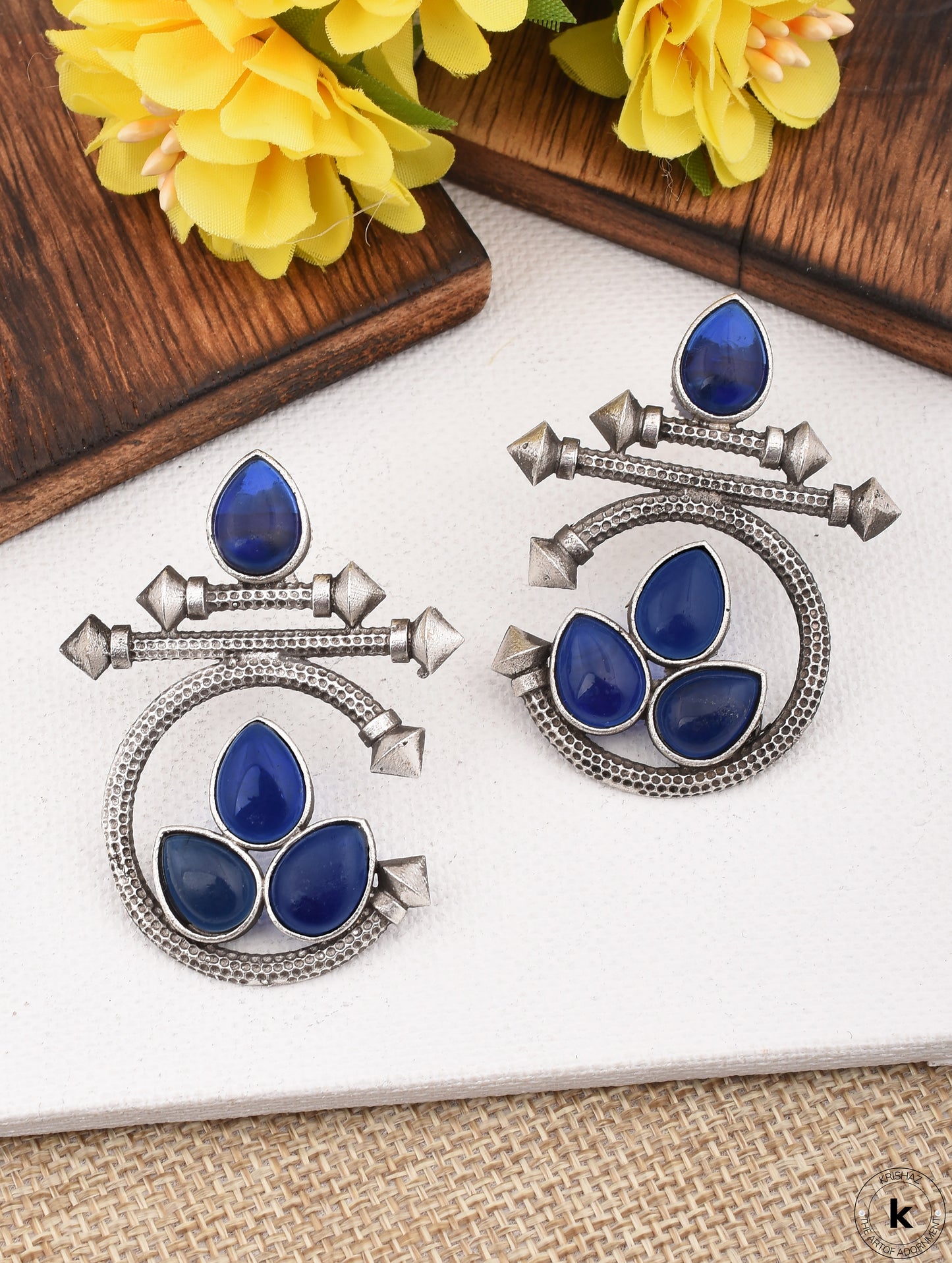 Aadhya Circular Stud Earrings - wxo
