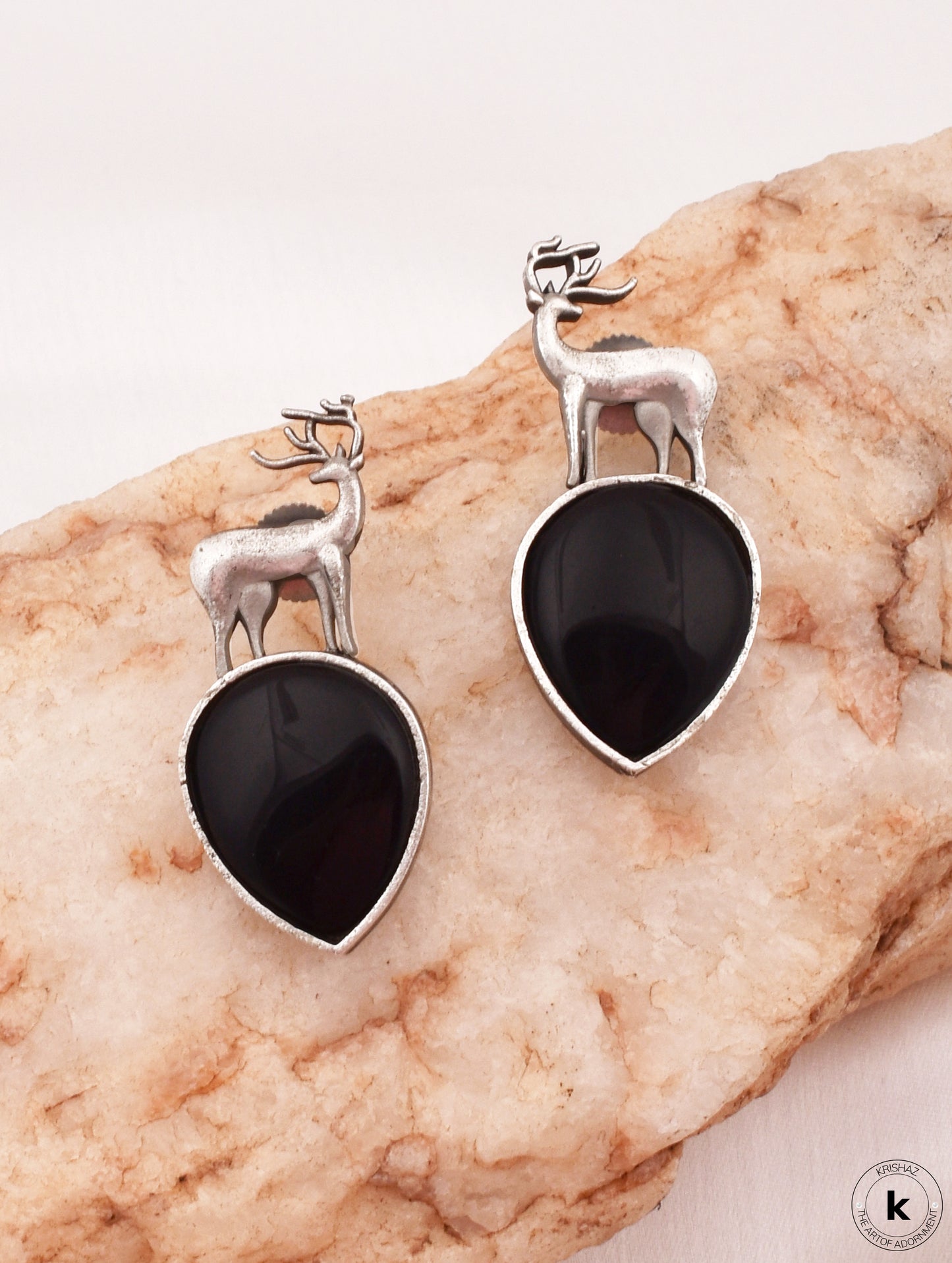 Deer Drop Stud Earrings - wxo