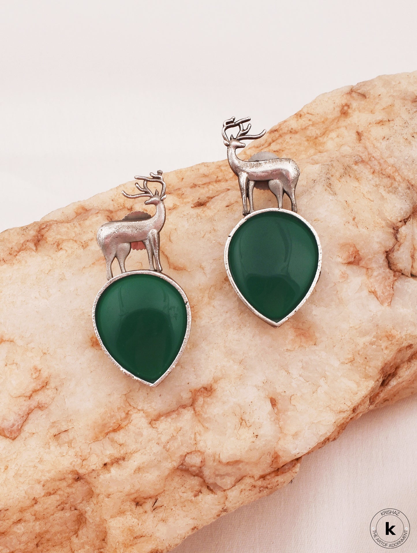 Deer Drop Stud Earrings - wxo