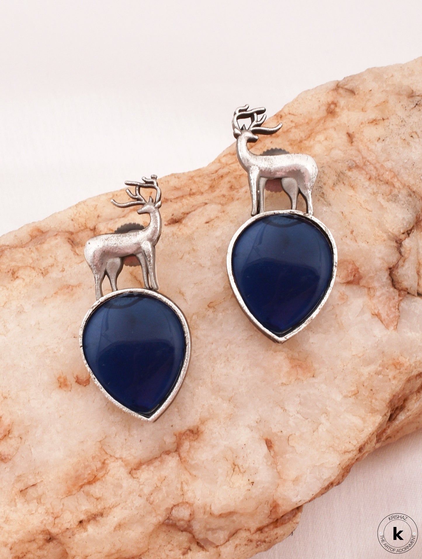Deer Drop Stud Earrings - wxo