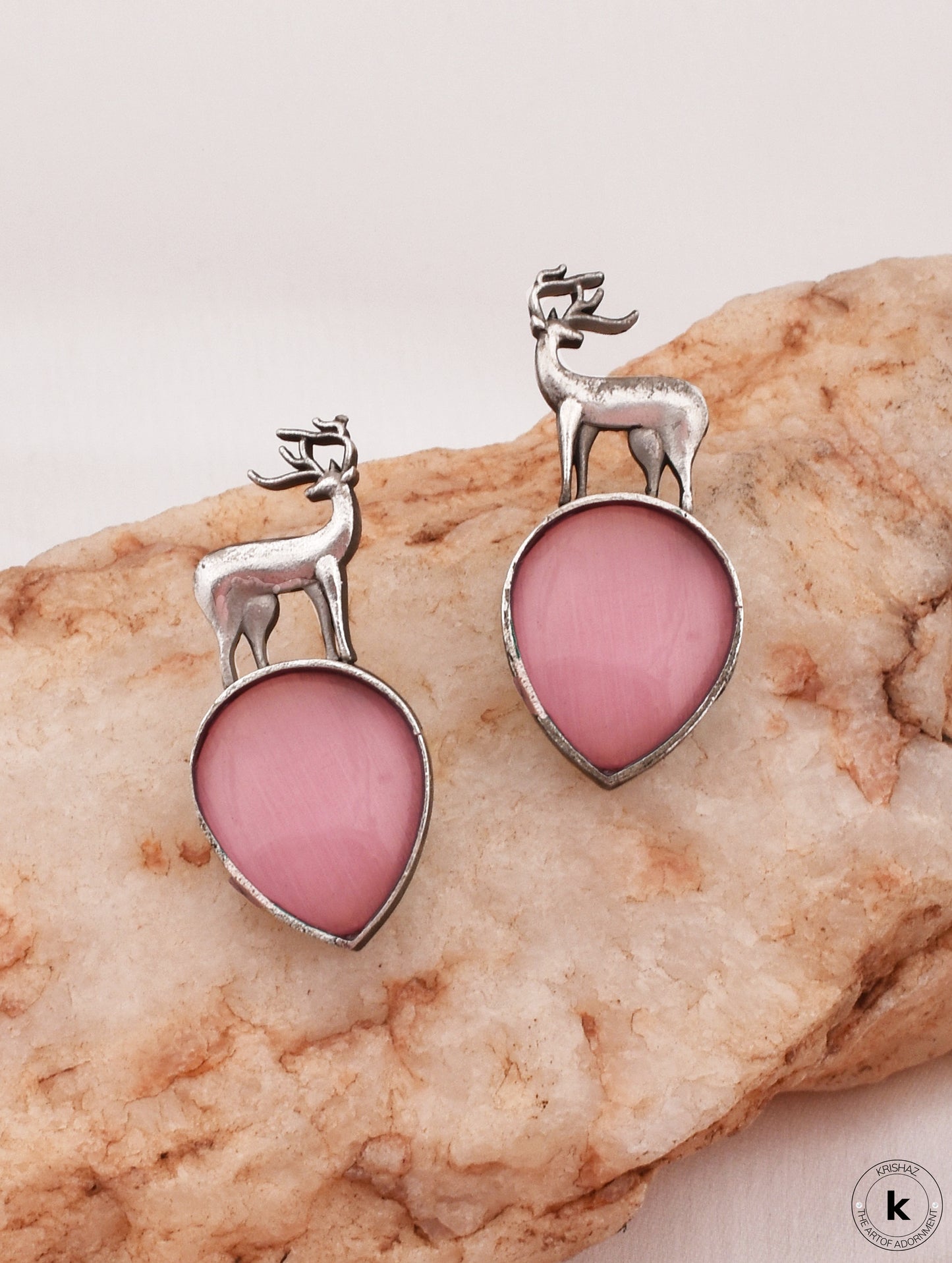 Deer Drop Stud Earrings - wxo