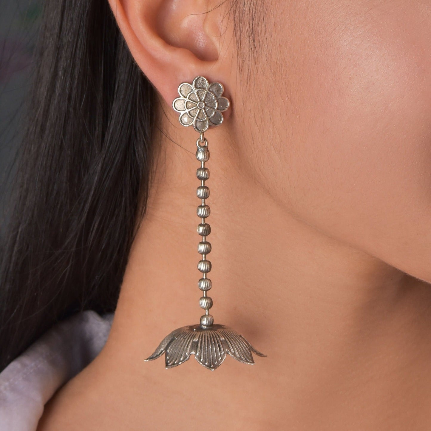 Mokshit Drop Jhumki Earrings