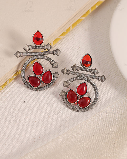 Aadhya Circular Stud Earrings - wxo