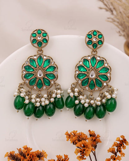 Krupa Kundan Dangler Earrings