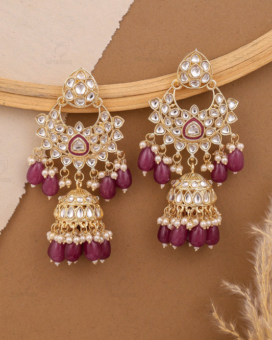 Ashima Kundan Jhumki Earrings