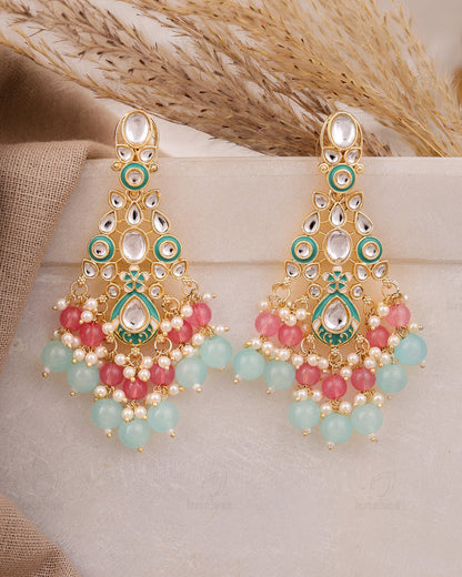 Garima Kundan Dangler Earrings