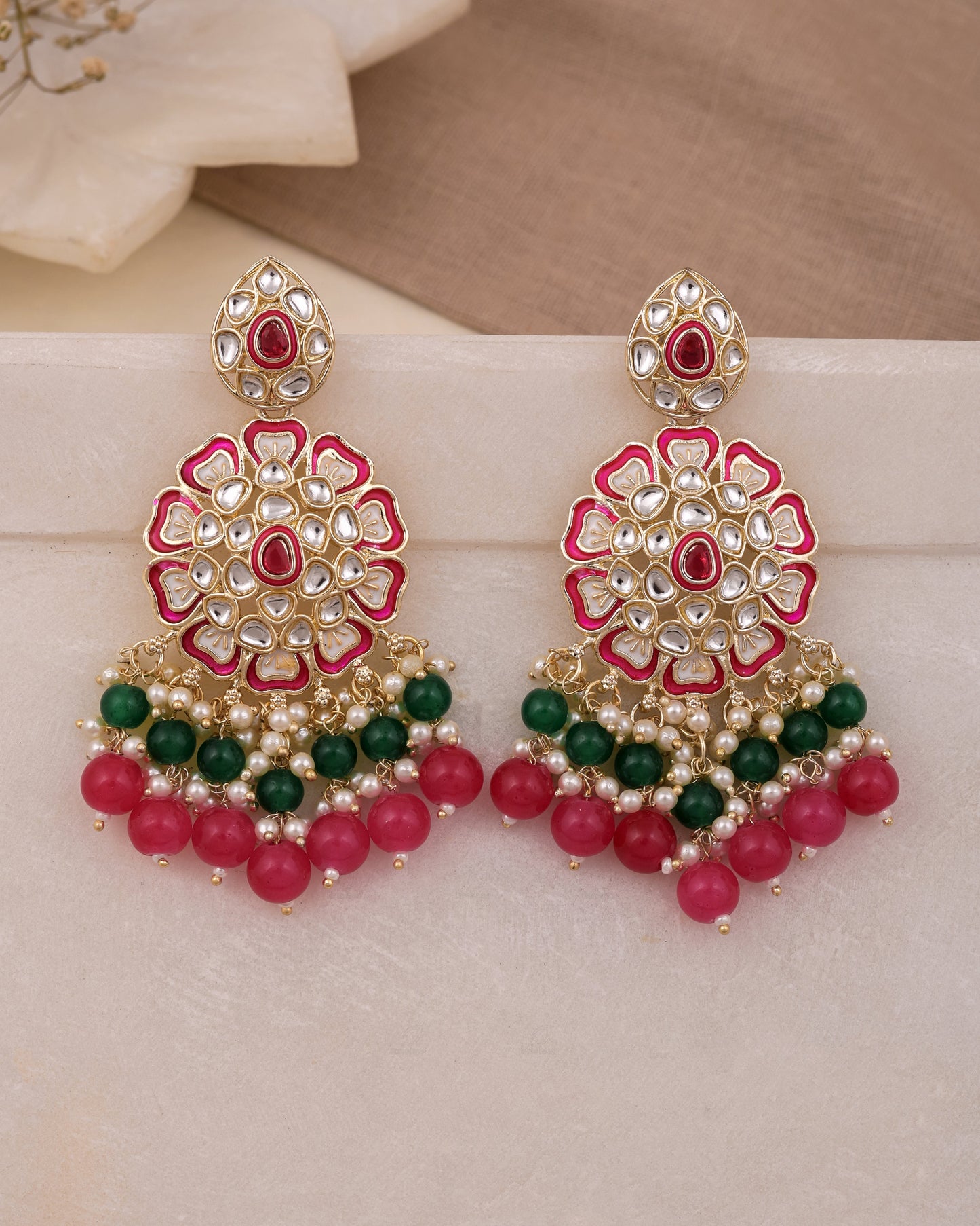 Muskan Kundan Dangle Earrings