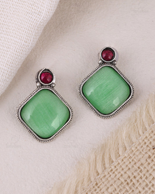 Prisha Square Stud Earrings