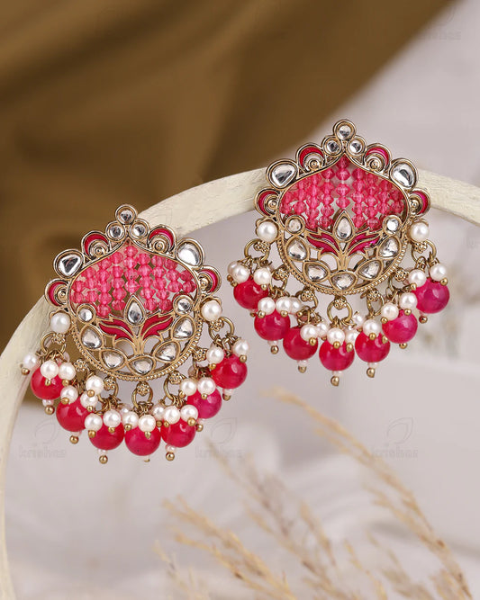 Usha Kundan Stud Earrings